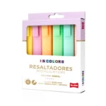 RESALTADORES SCRIBE INCOLORS PASTEL X 6